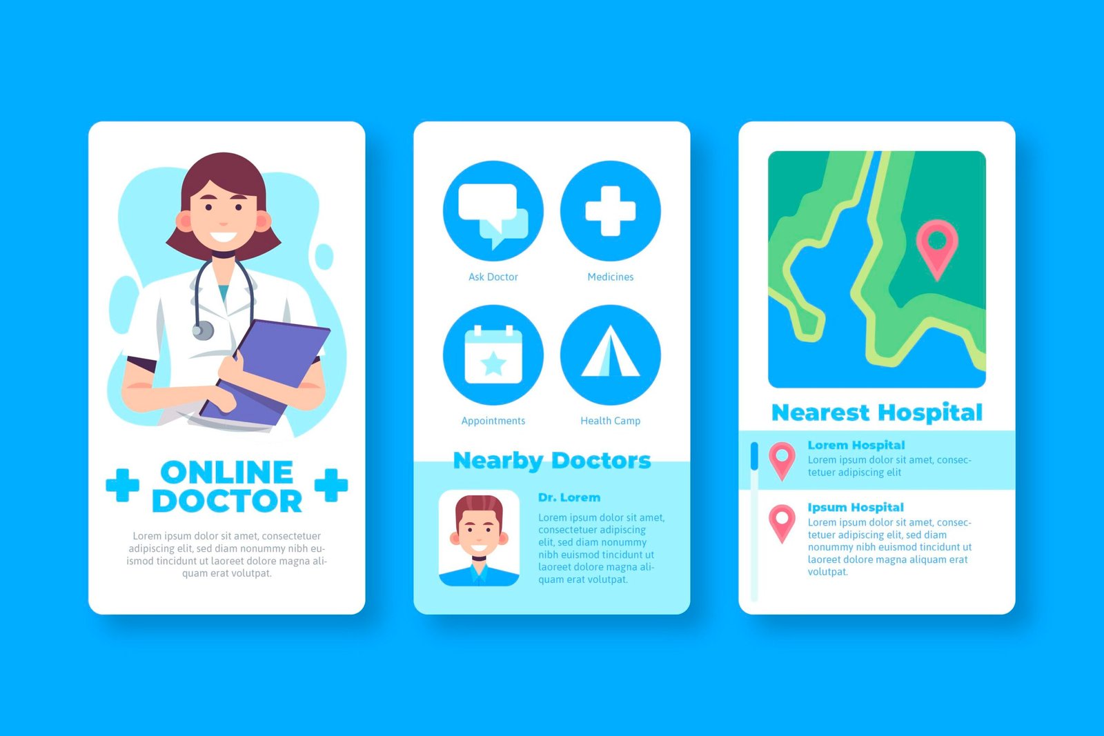 Google map showing top ranked local clinics for doctor near me search