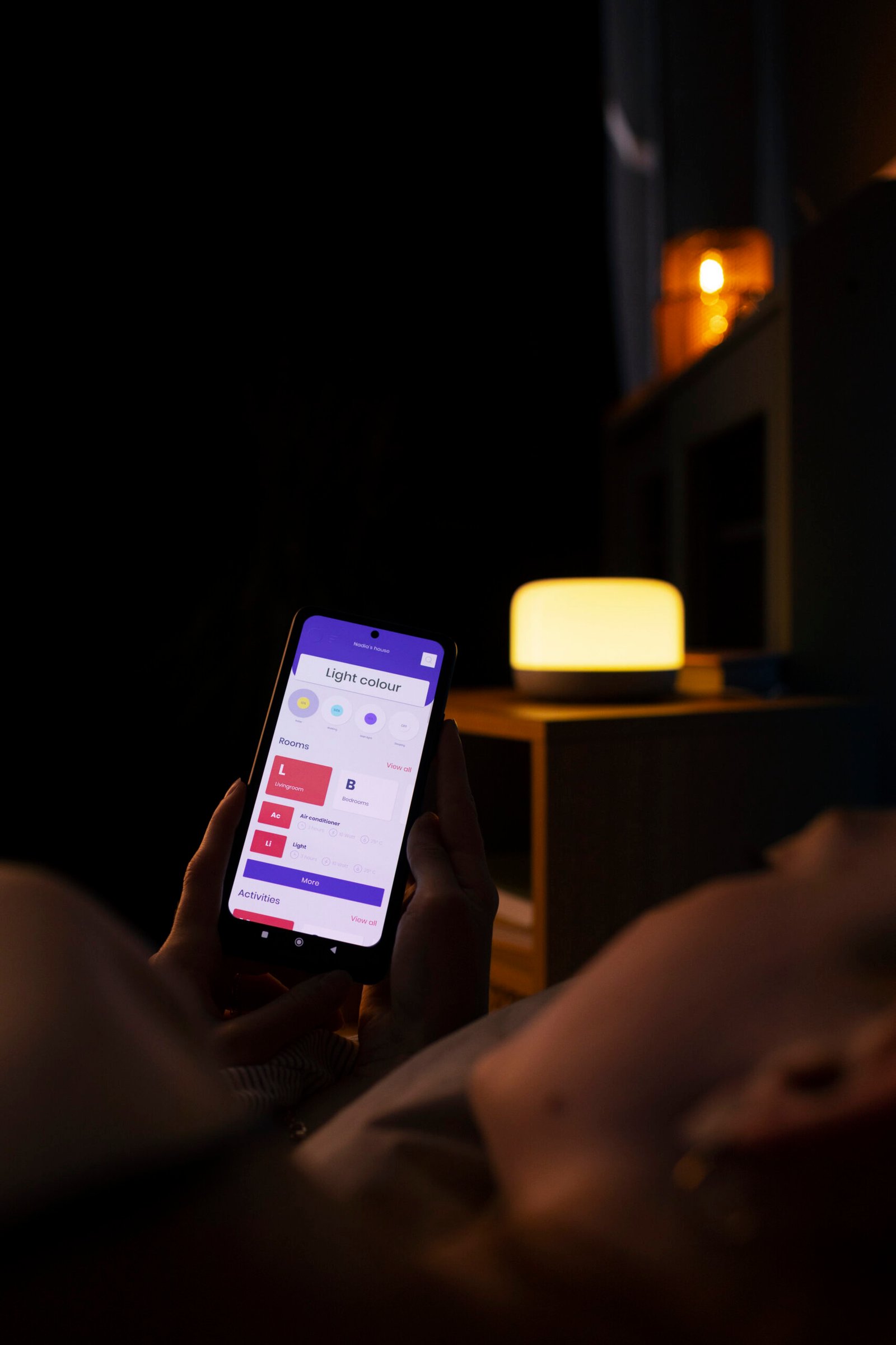 Patient searching for best cardiologist near me on smartphone at night