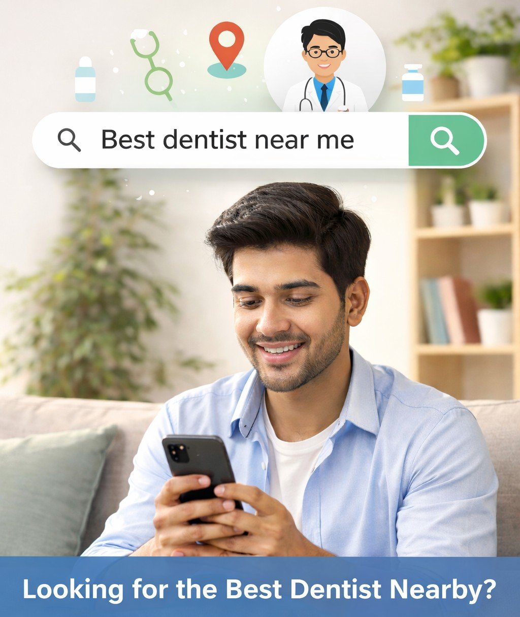 Indian patient using smartphone to search best doctor in Patna online in 2026
