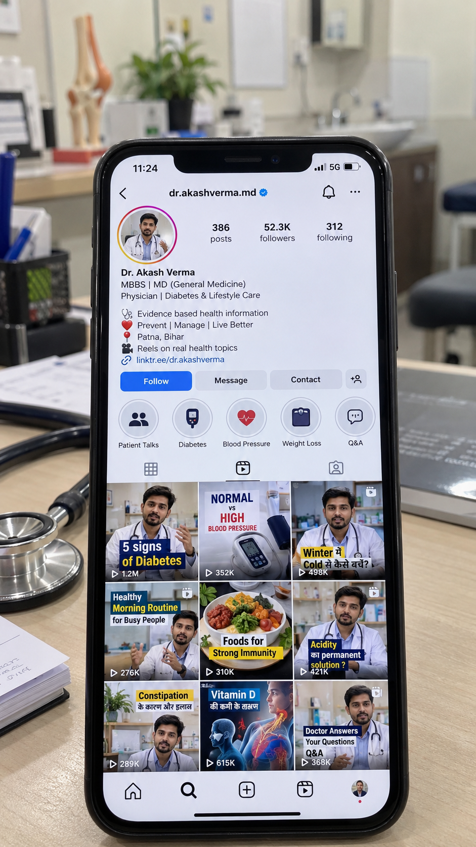 - Plan Instagram marketing for doctors with educational posts