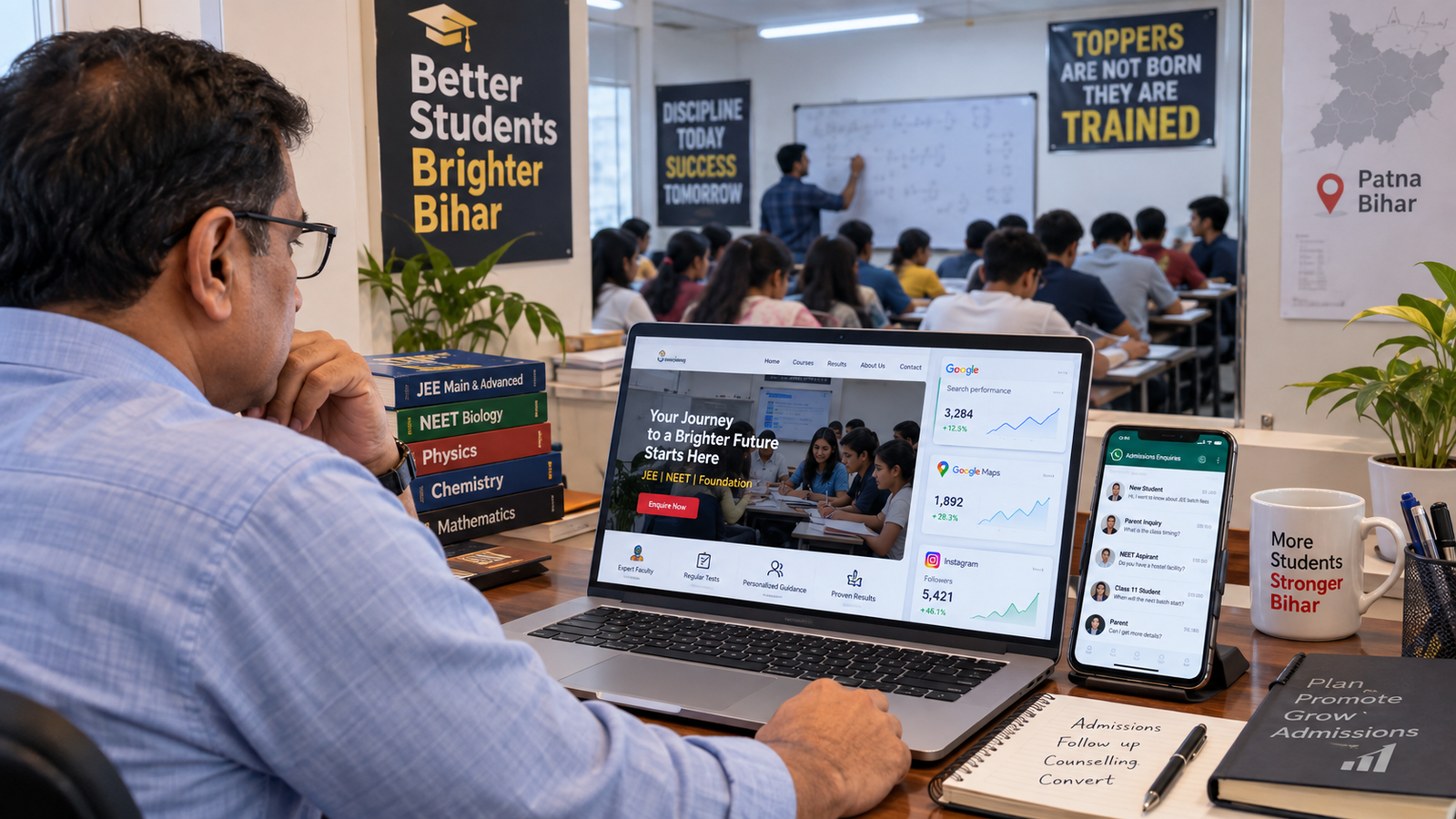 Digital marketing for coaching institute in Patna to increase student admissions in 2026