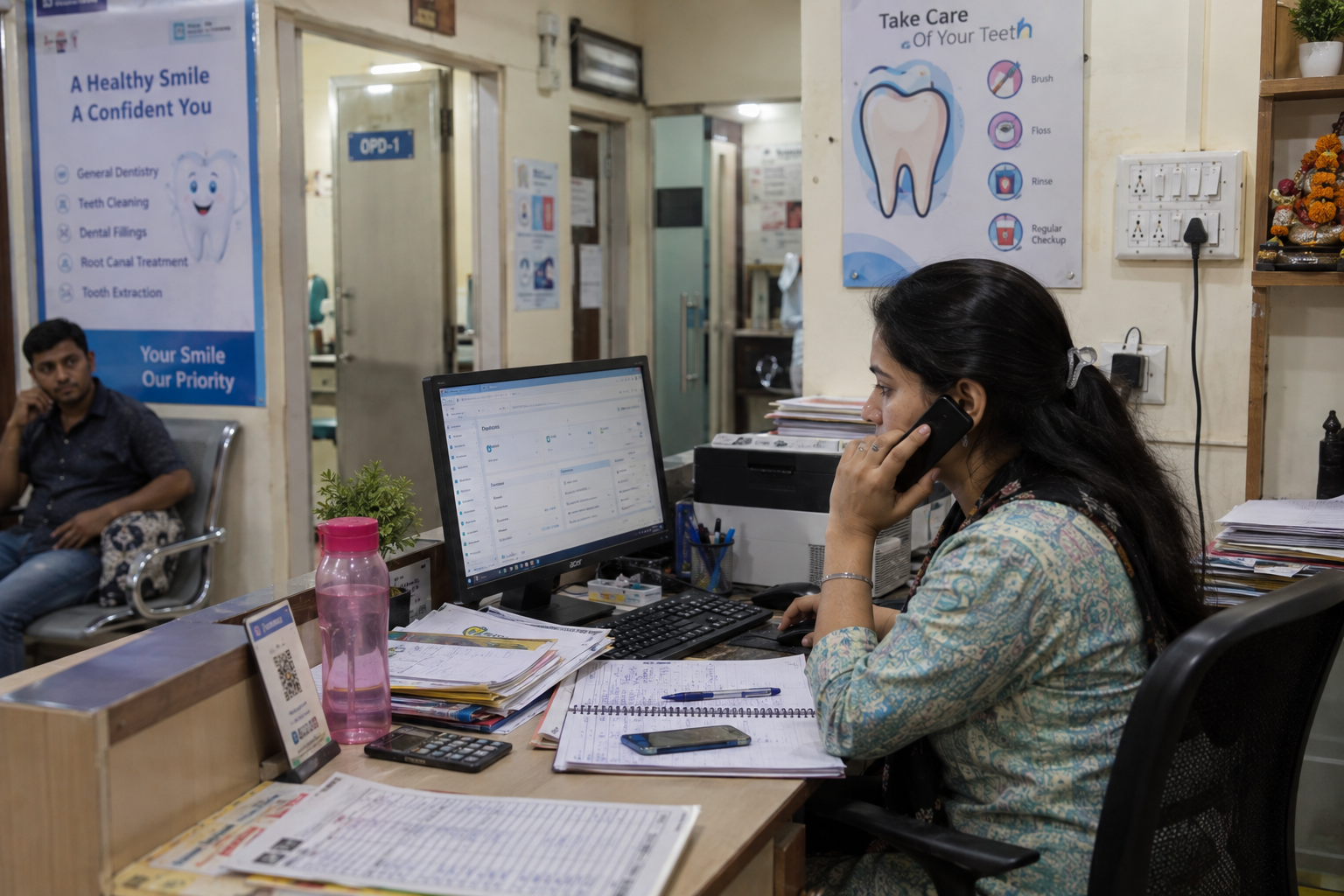 Maya Dental Clinic Patna GMB call clicks increased from 3 in March to 23 in June
